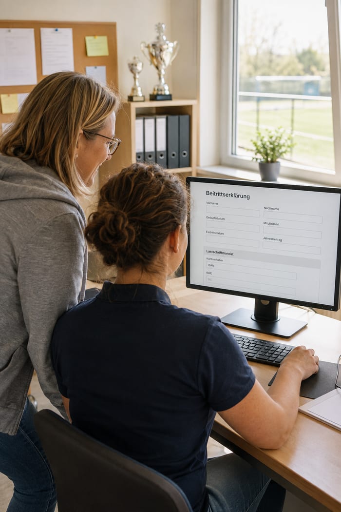 Digitalisierung der Beitrittserklärung