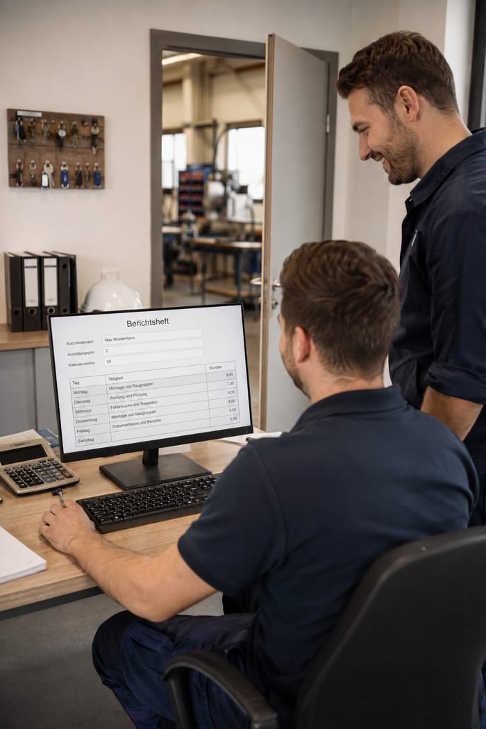 Digitalisierung des Berichtshefts