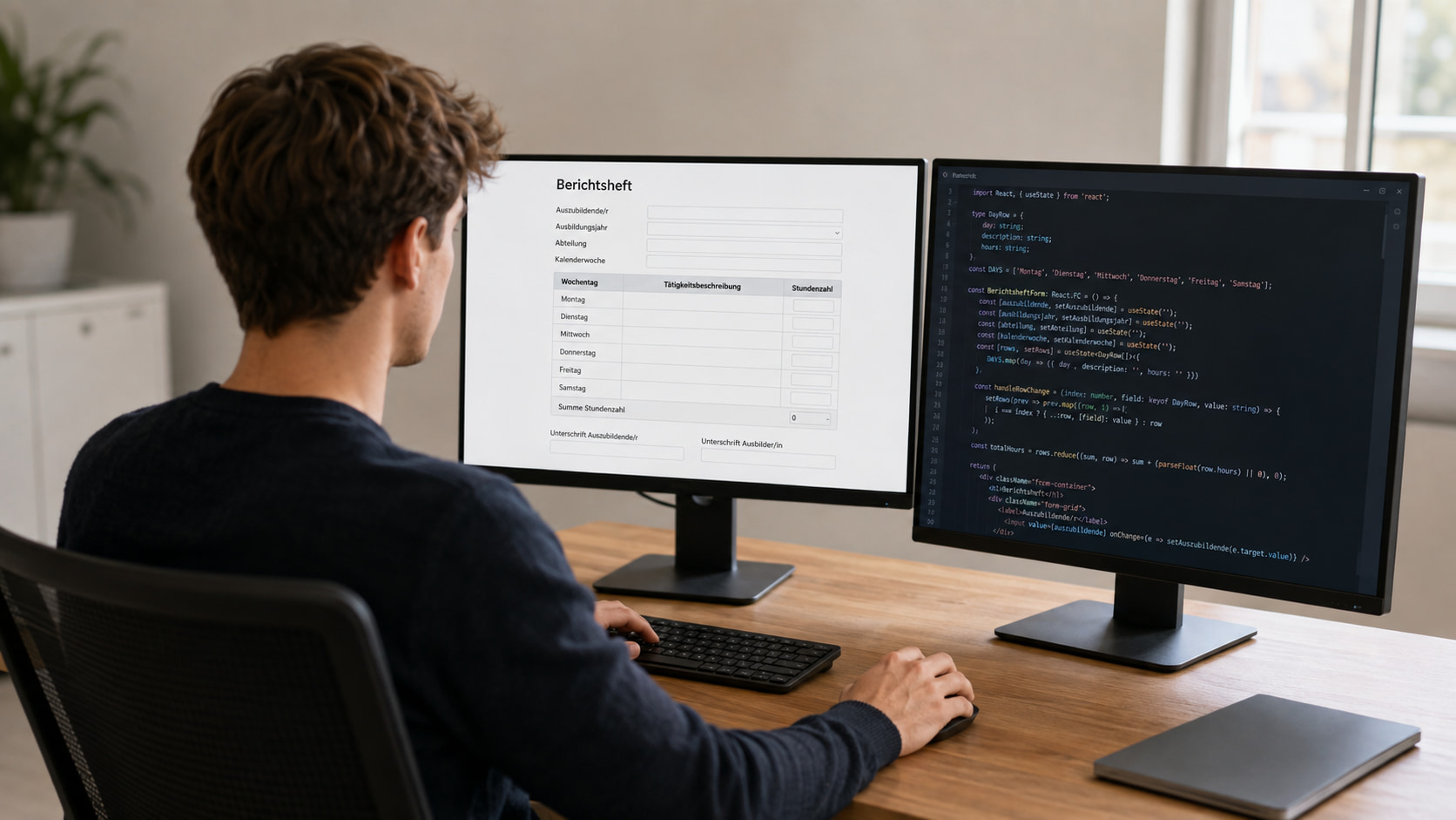 Berichtsheft mit Formilo programmieren lassen