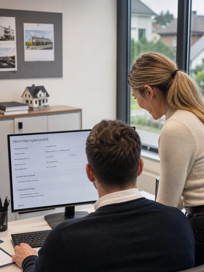 Digitalisierung des Besichtigungsprotokolls