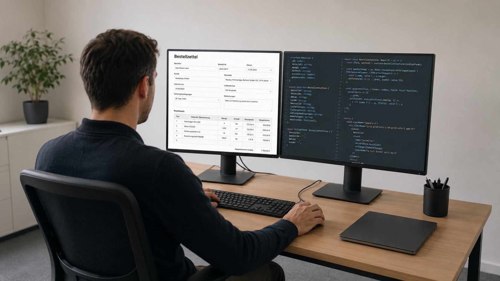 Bestellzettel mit Formilo programmieren lassen