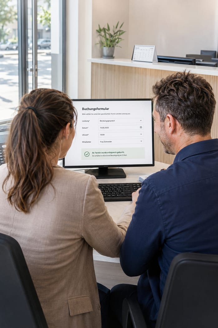 Digitalisierung des Buchungsformulars