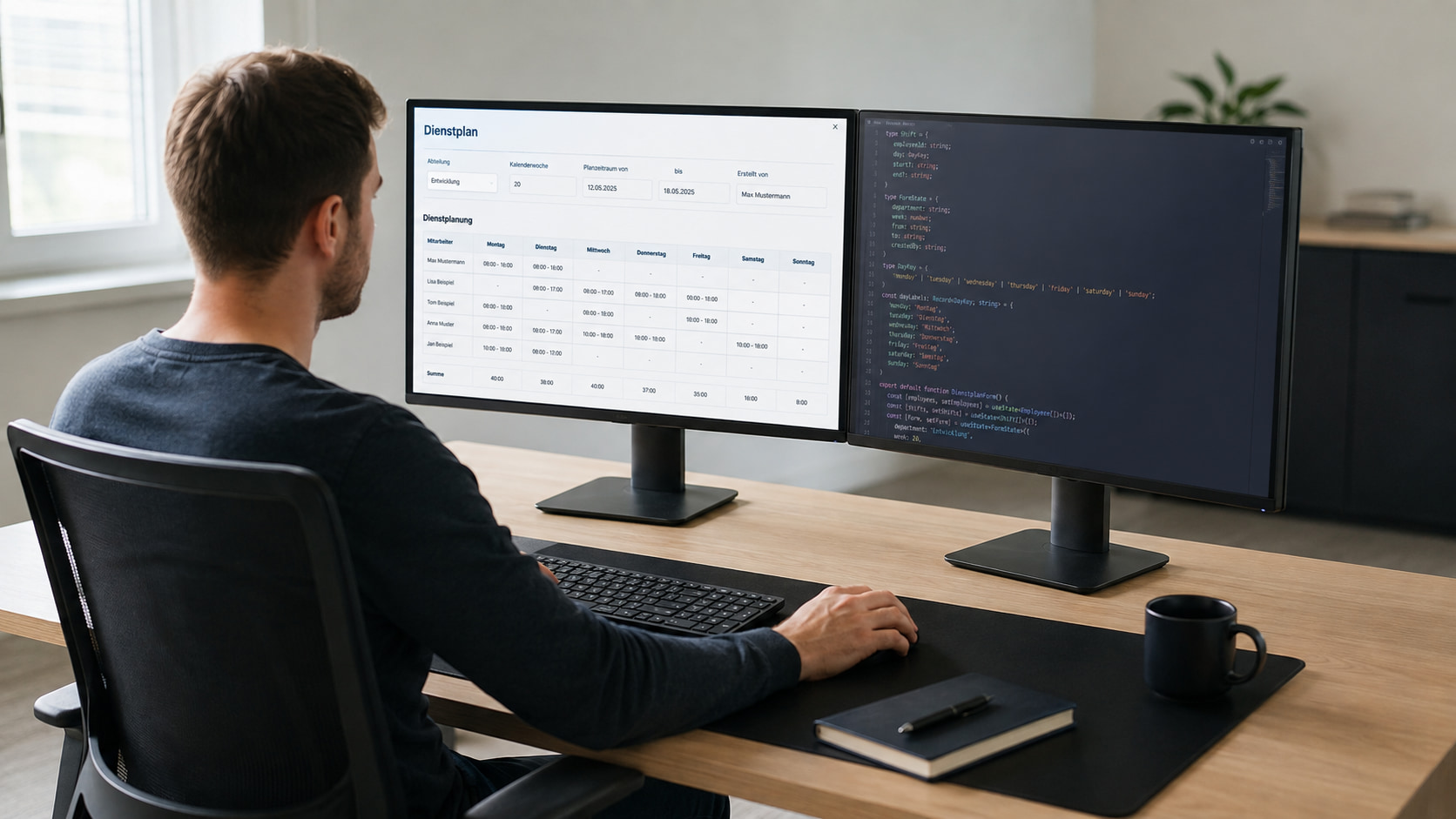 Dienstplan mit Formilo programmieren lassen