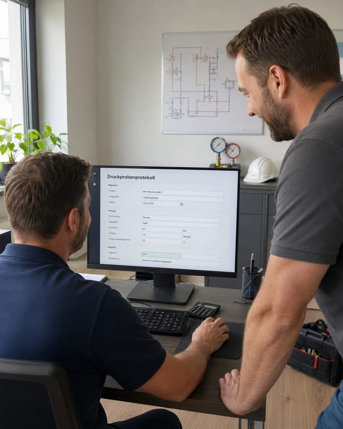 Digitalisierung des Druckprobenprotokolls