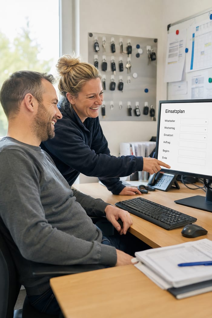 Digitalisierung des Einsatzplans