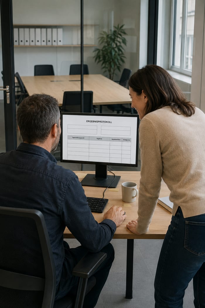 Digitalisierung des Ergebnisprotokolls