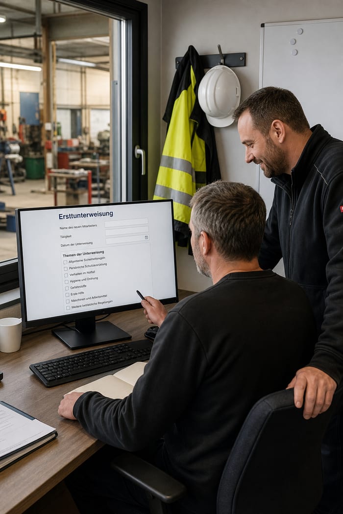 Digitalisierung der Erstunterweisung