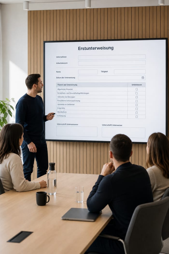 Beratung zur Erstunterweisung