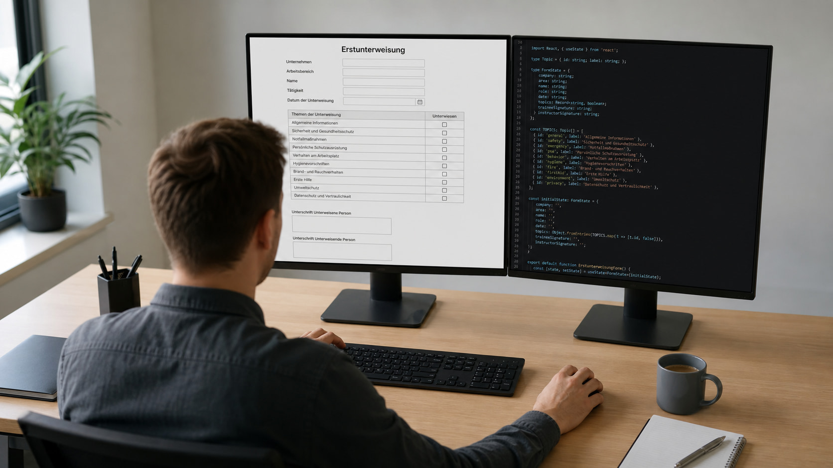 Erstunterweisung mit Formilo programmieren lassen