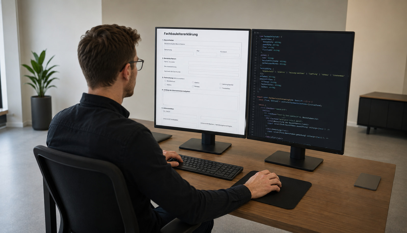 Fachbauleitererklärung mit Formilo programmieren lassen