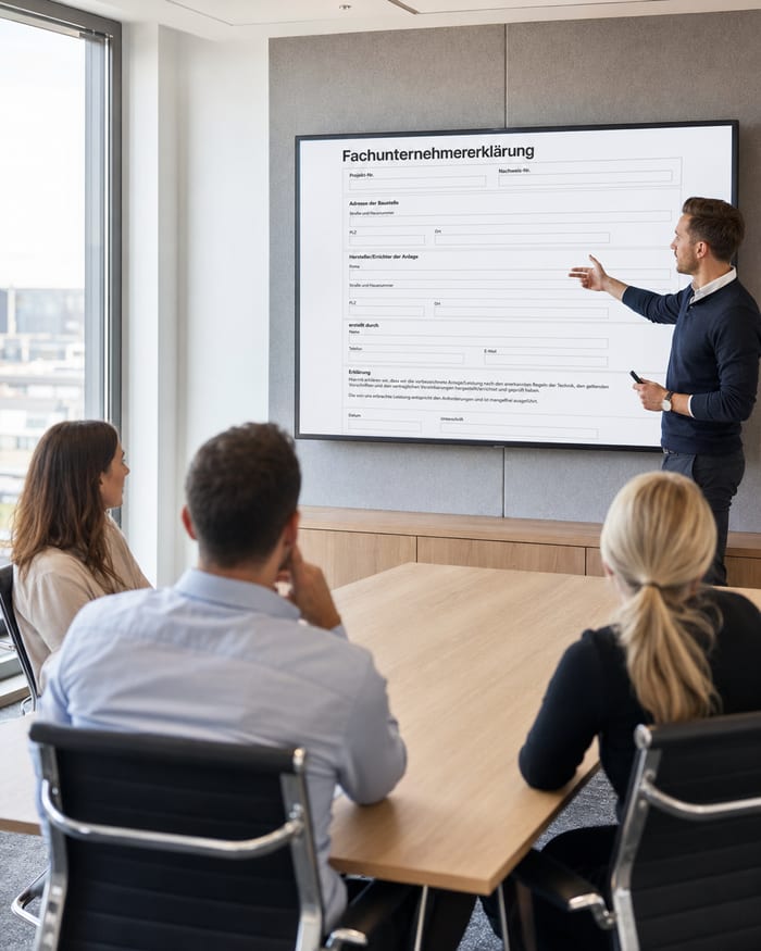 Beratung zur Fachunternehmererklärung