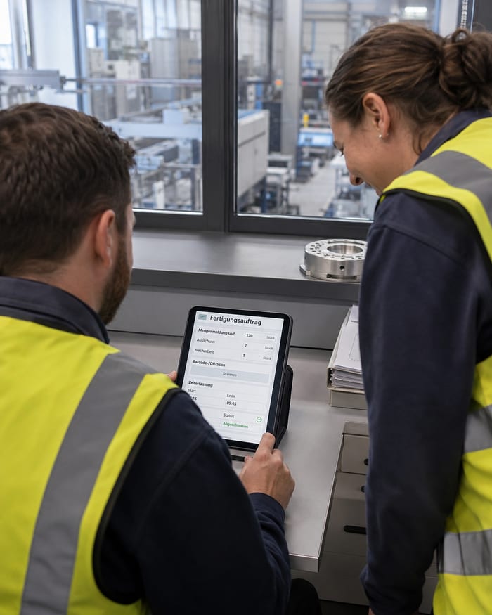 Digitalisierung des Fertigungsauftrags