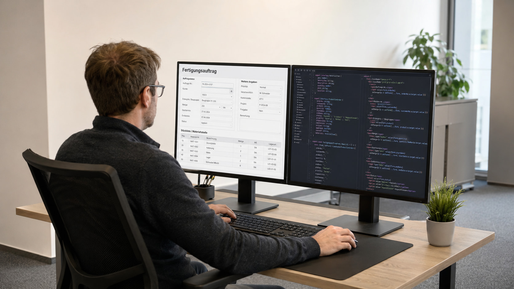 Fertigungsauftrag mit Formilo programmieren lassen