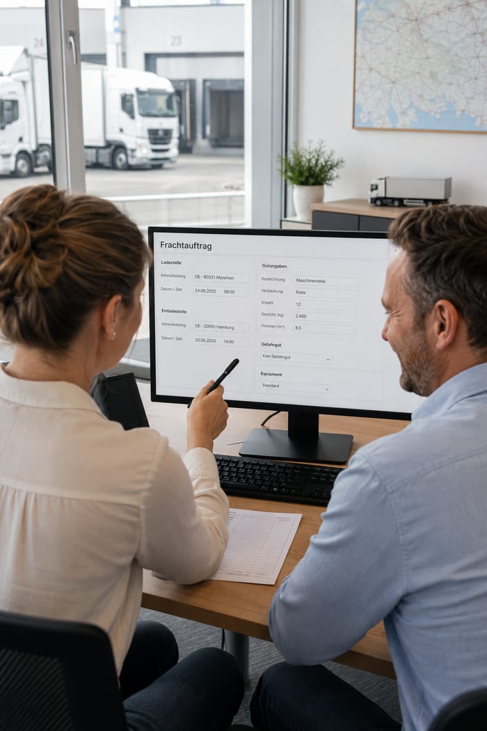 Digitalisierung des Frachtauftrags