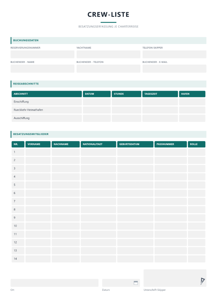 Crew-Liste