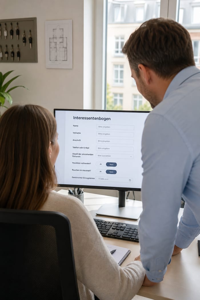 Digitalisierung des Interessentenbogens