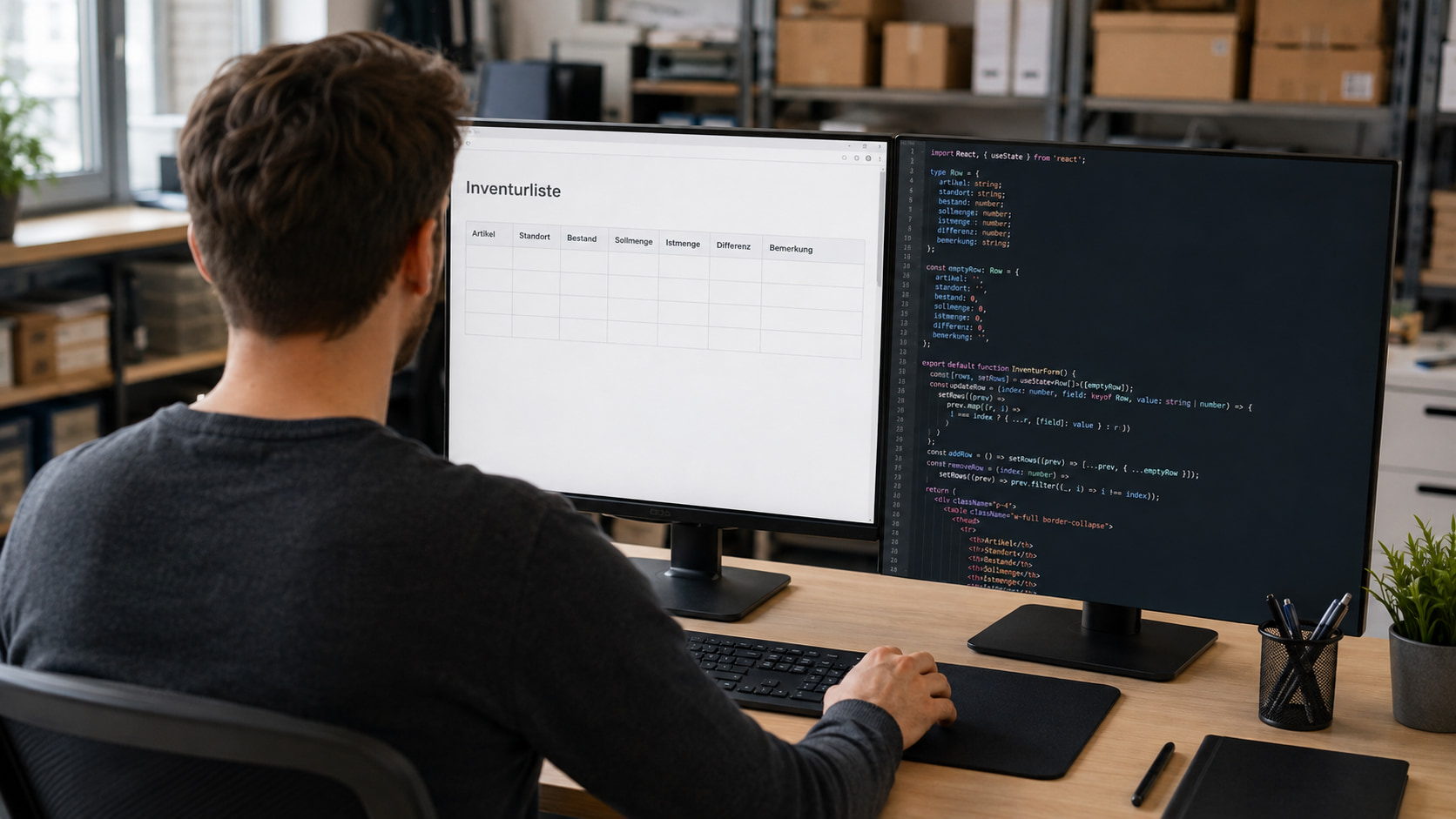 Inventurliste mit Formilo programmieren lassen
