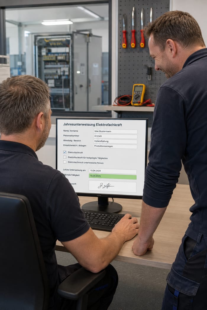 Digitalisierung der Jahresunterweisung