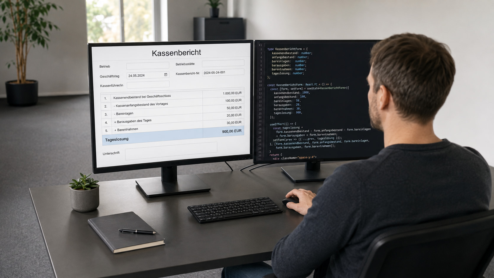 Kassenbericht mit Formilo programmieren lassen