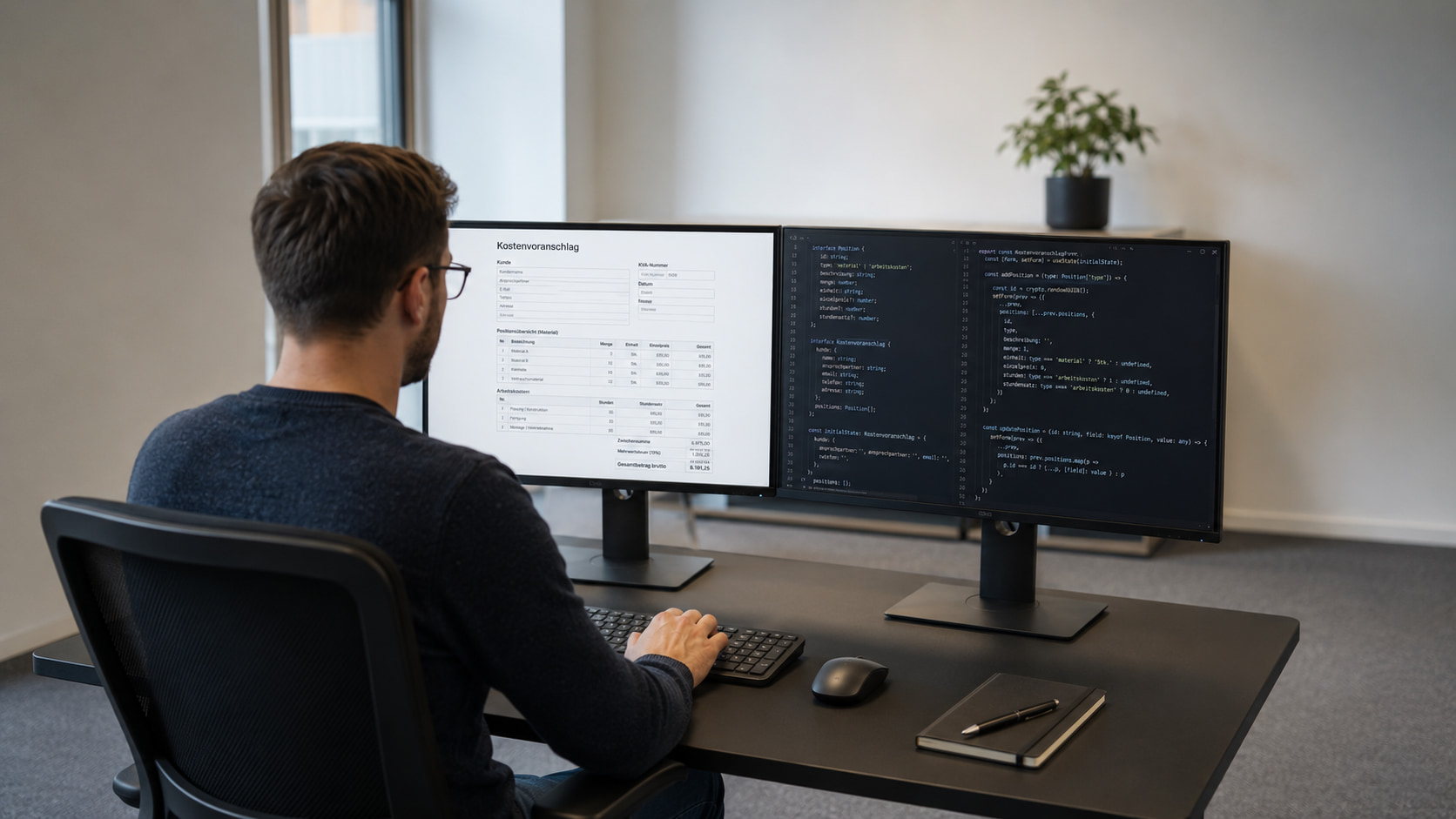Kostenvoranschlag mit Formilo programmieren lassen