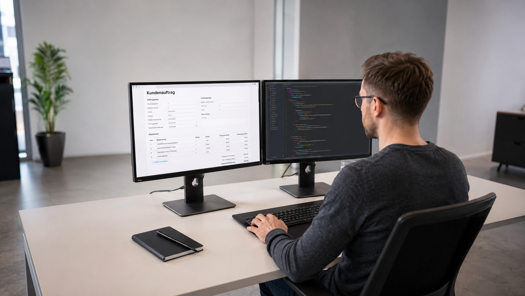 Kundenauftrag mit Formilo programmieren lassen