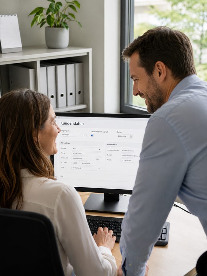 Digitalisierung der Kundendatenerfassung