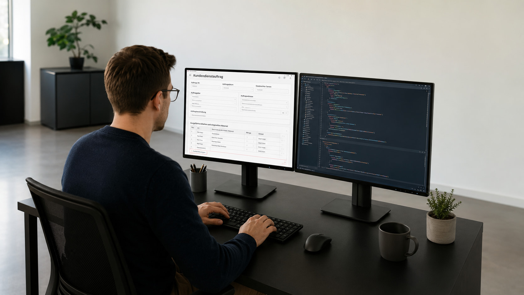 Kundendienstauftrag mit Formilo programmieren lassen