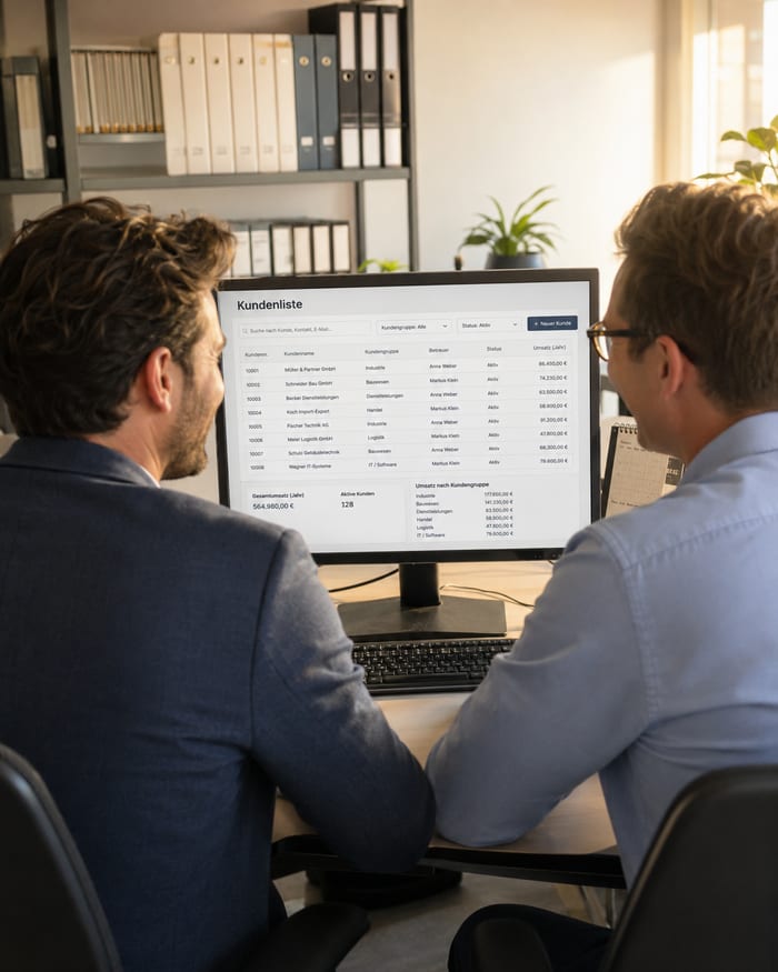 Digitalisierung der Kundenliste