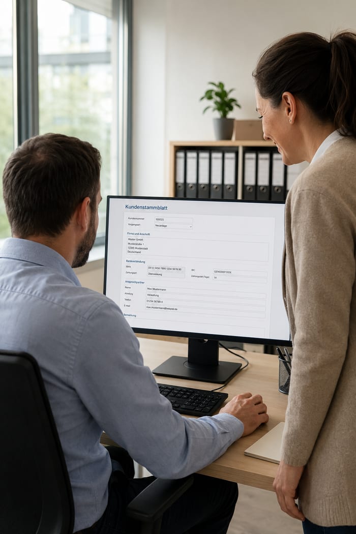 Digitalisierung des Kundenstammblatts