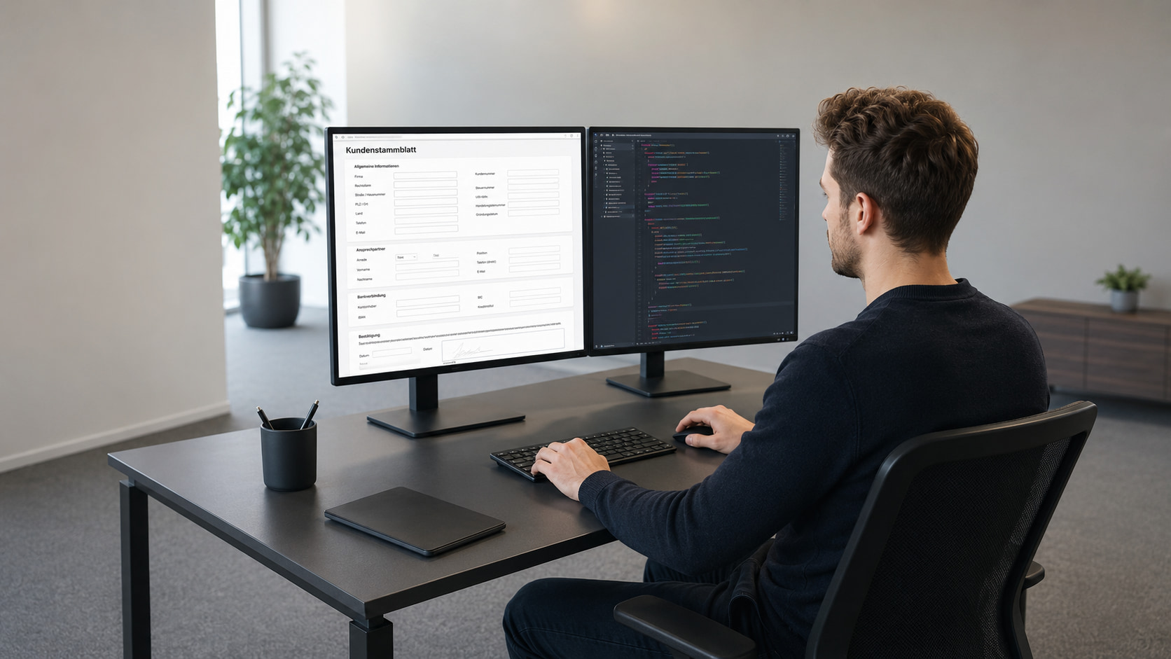 Kundenstammblatt mit Formilo programmieren lassen