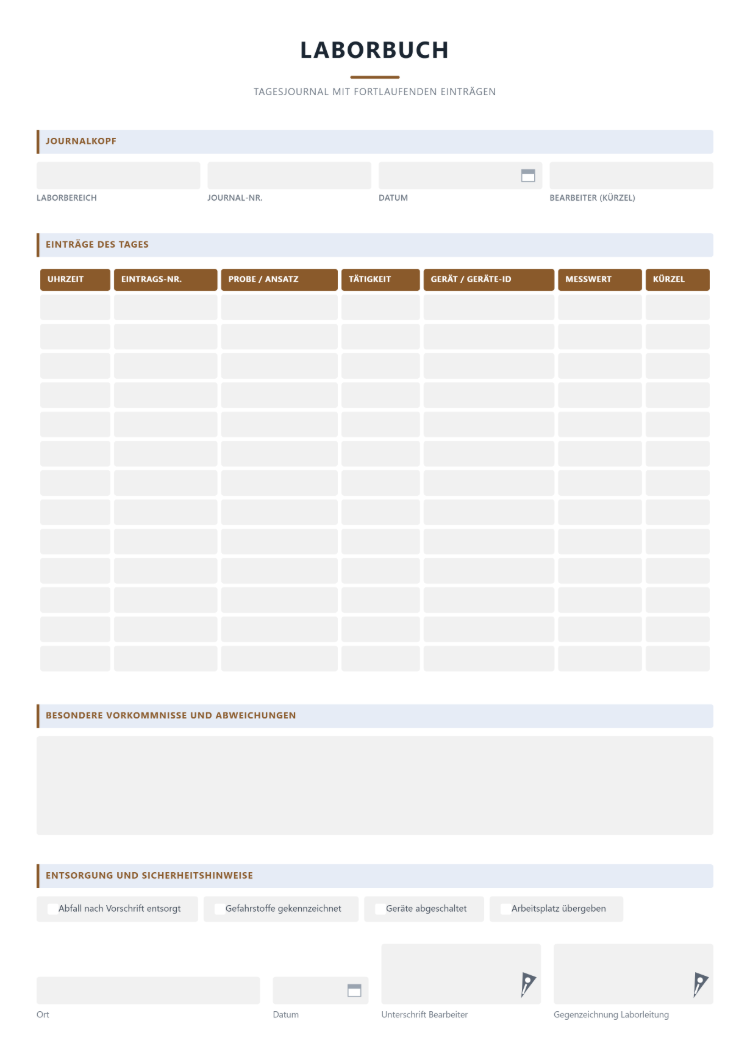 Digitales Laborbuch