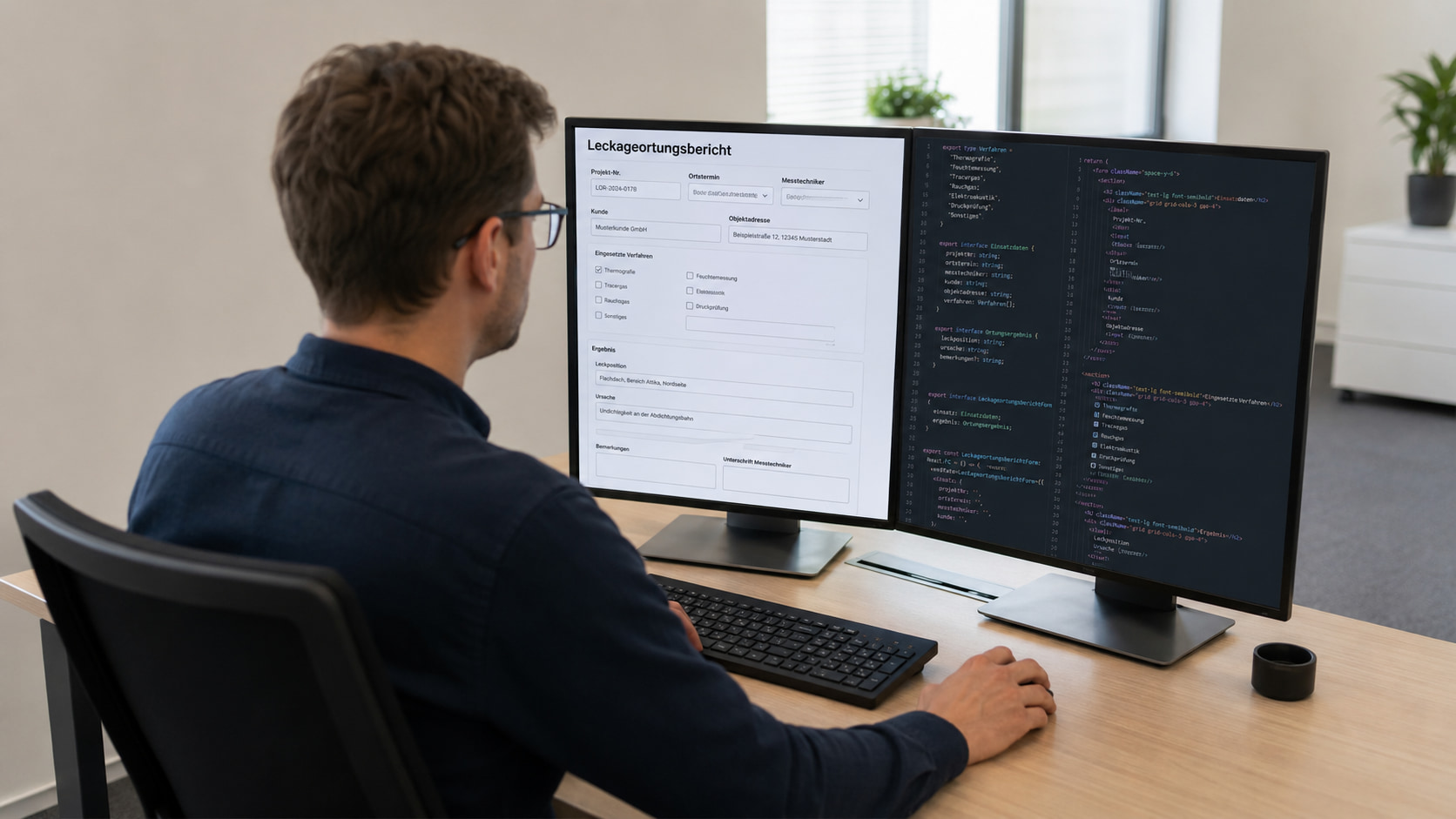 Leckageortungsbericht mit Formilo programmieren lassen