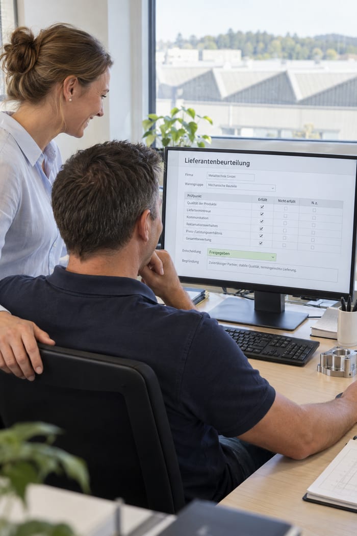 Digitalisierung der Lieferantenbeurteilung