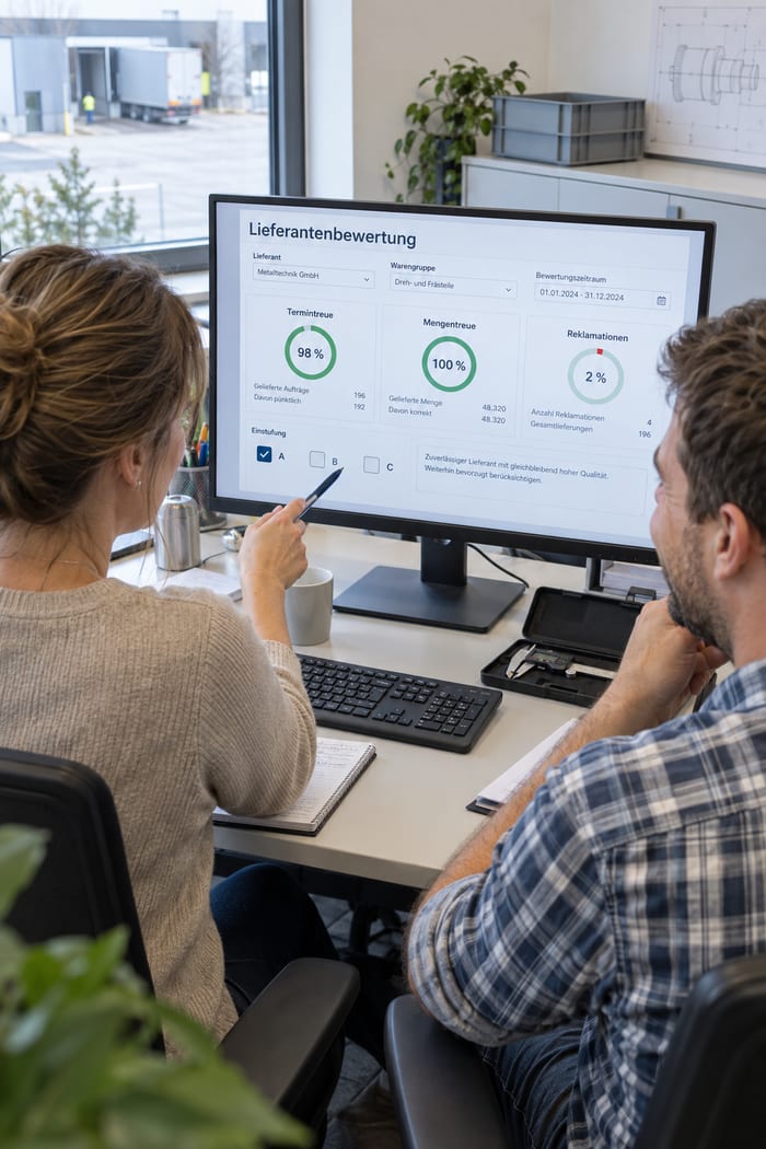 Digitalisierung der Lieferantenbewertung