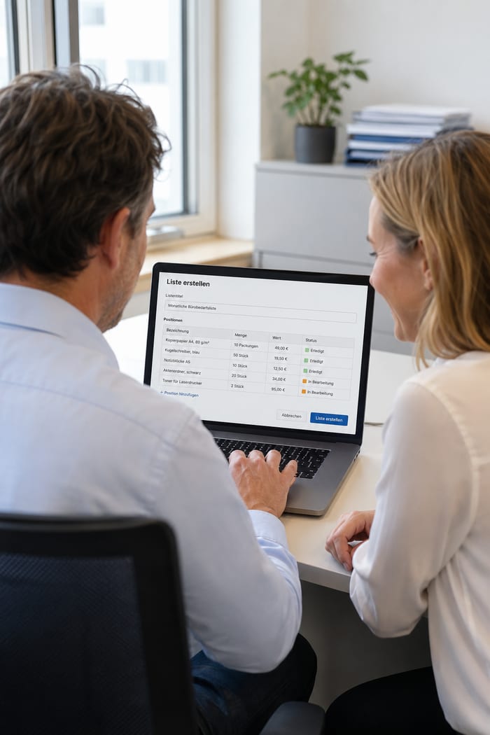 Digitalisierung der Listenerstellung