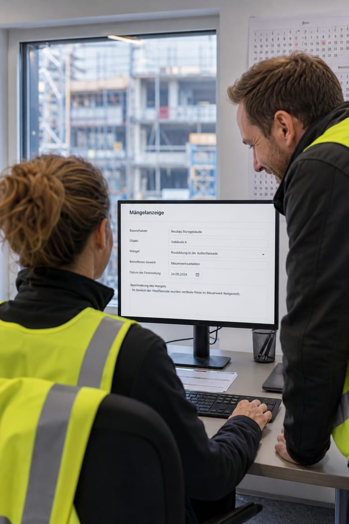 Digitalisierung der Mängelanzeige