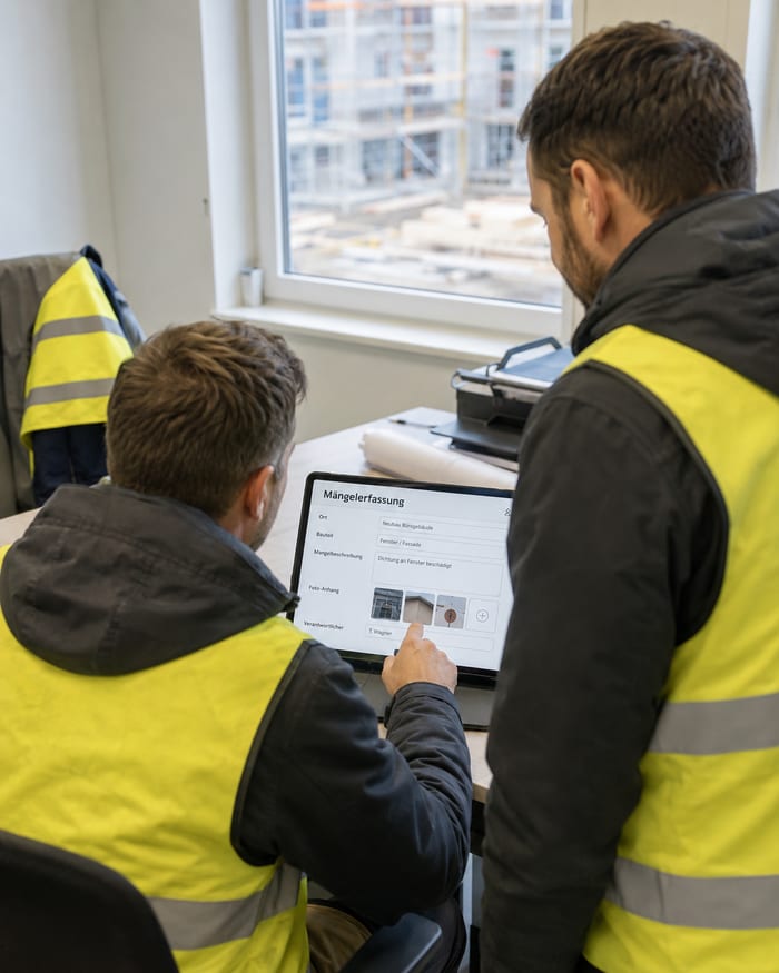 Digitalisierung der Mängelerfassung