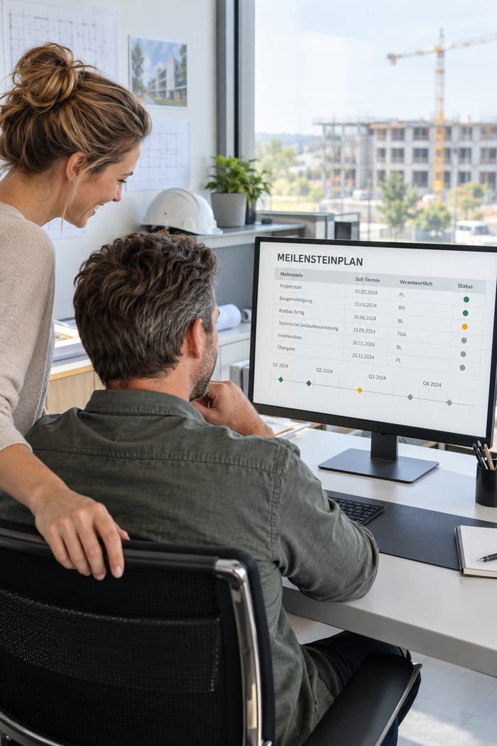 Digitalisierung des Meilensteinplans