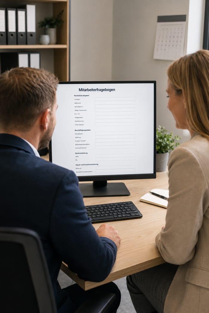 Digitalisierung des Mitarbeiterfragebogens