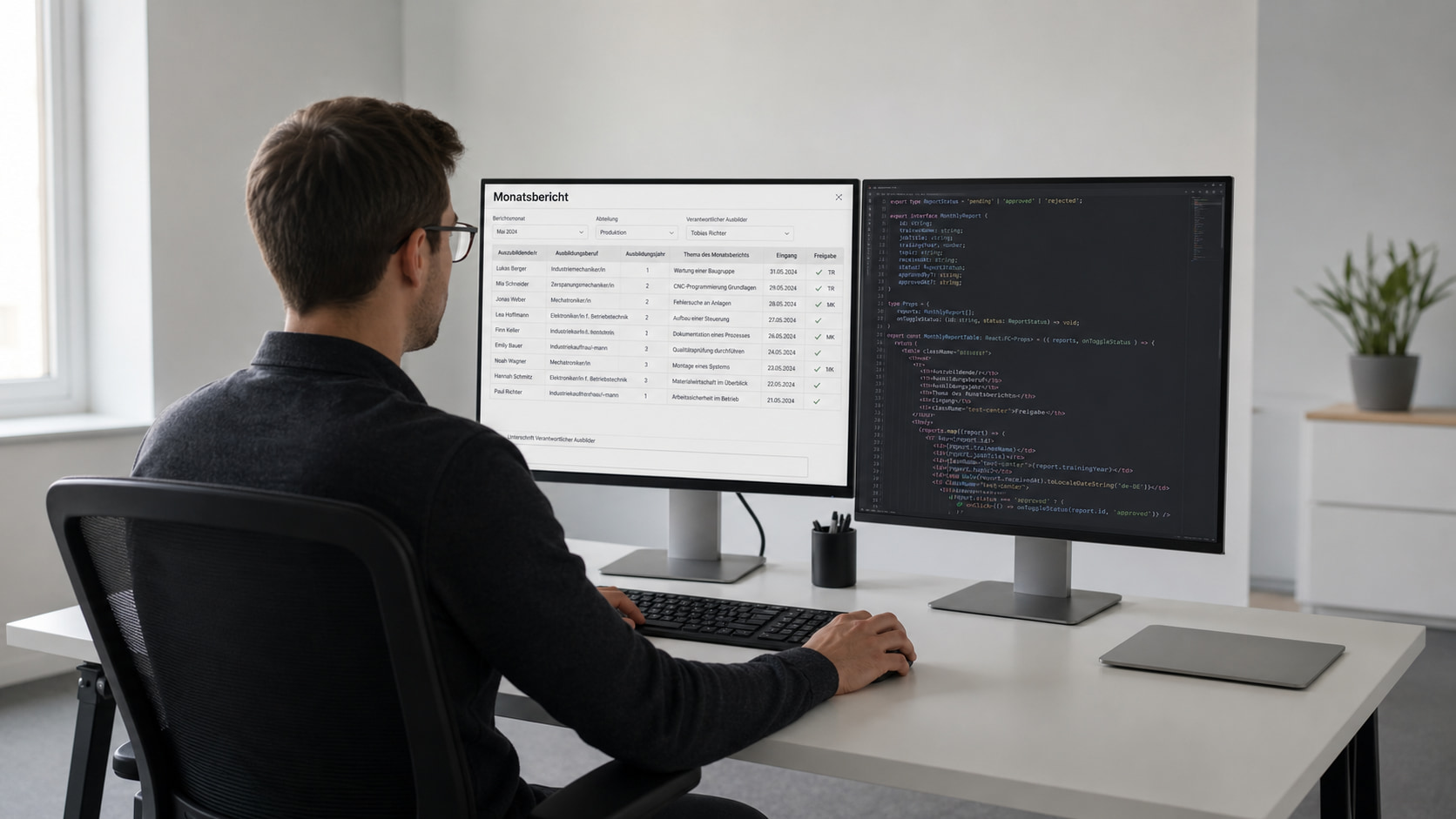 Monatsbericht mit Formilo programmieren lassen