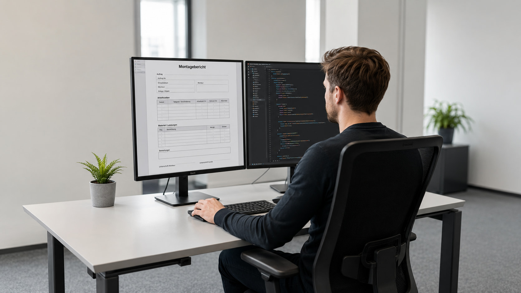 Montagebericht mit Formilo programmieren lassen