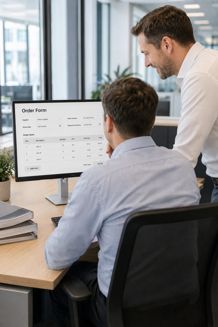 Digitalisierung des Order Form
