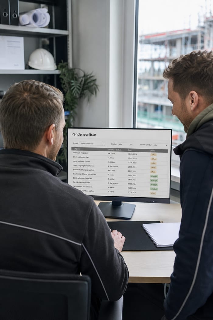 Digitalisierung der Pendenzenliste