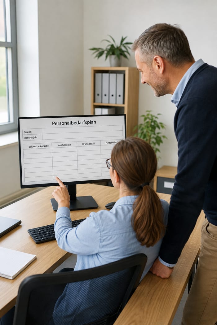 Digitalisierung des Personalbedarfsplans