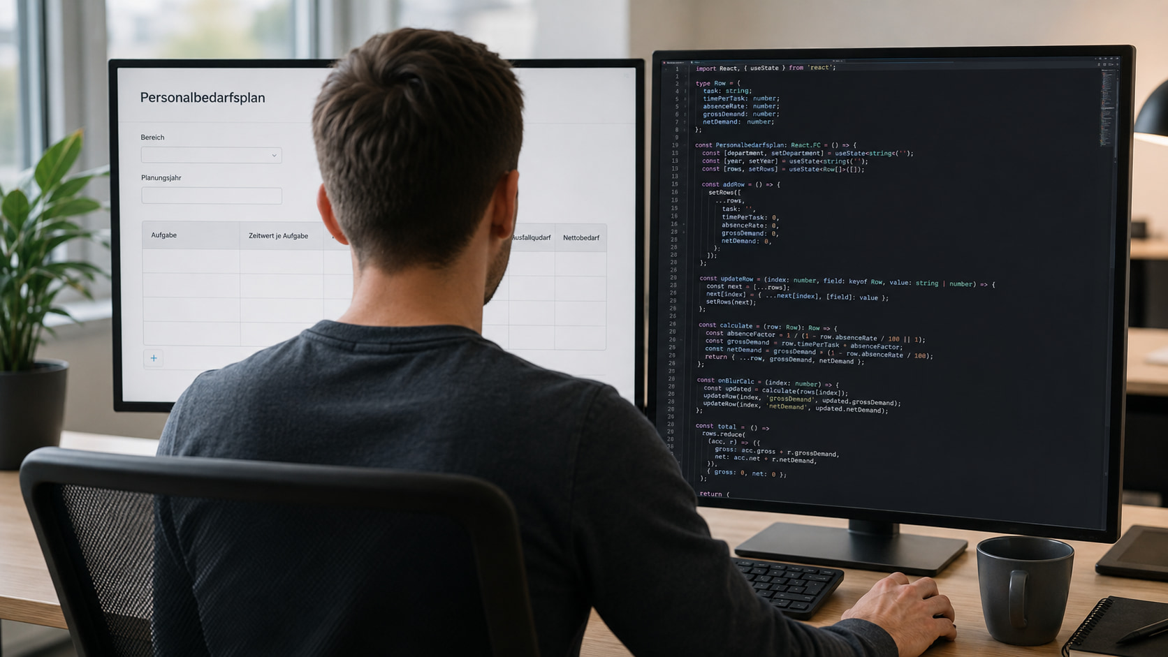 Personalbedarfsplan mit Formilo programmieren lassen