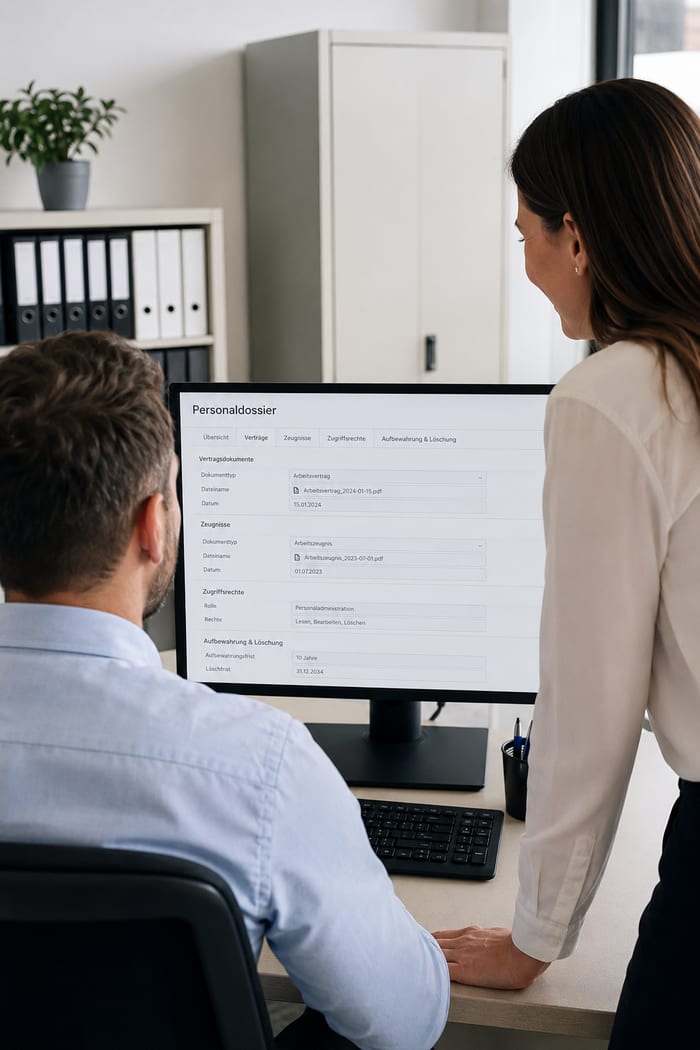 Digitalisierung des Personaldossiers