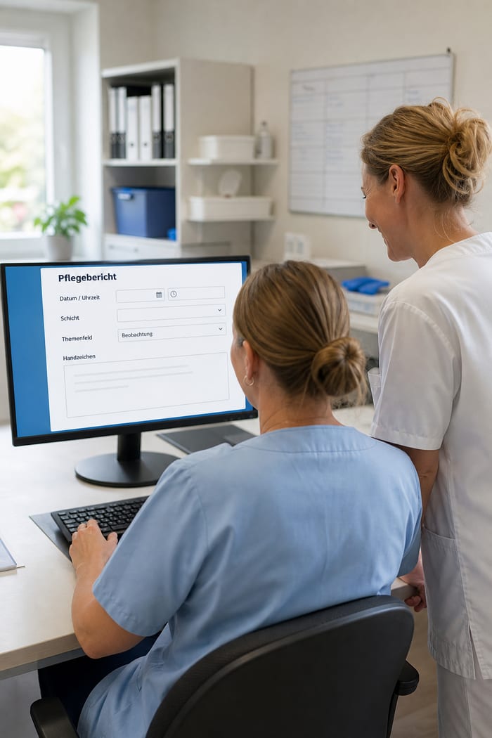 Digitalisierung des Pflegeberichts