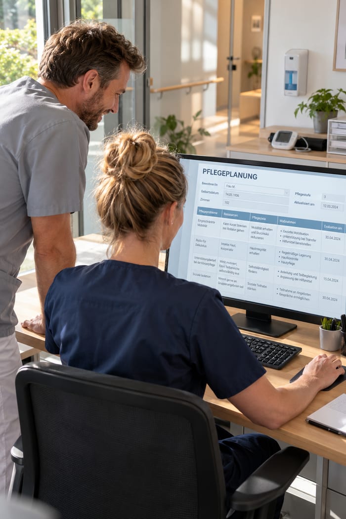 Digitalisierung der Pflegeplanung in der Pflegeeinrichtung