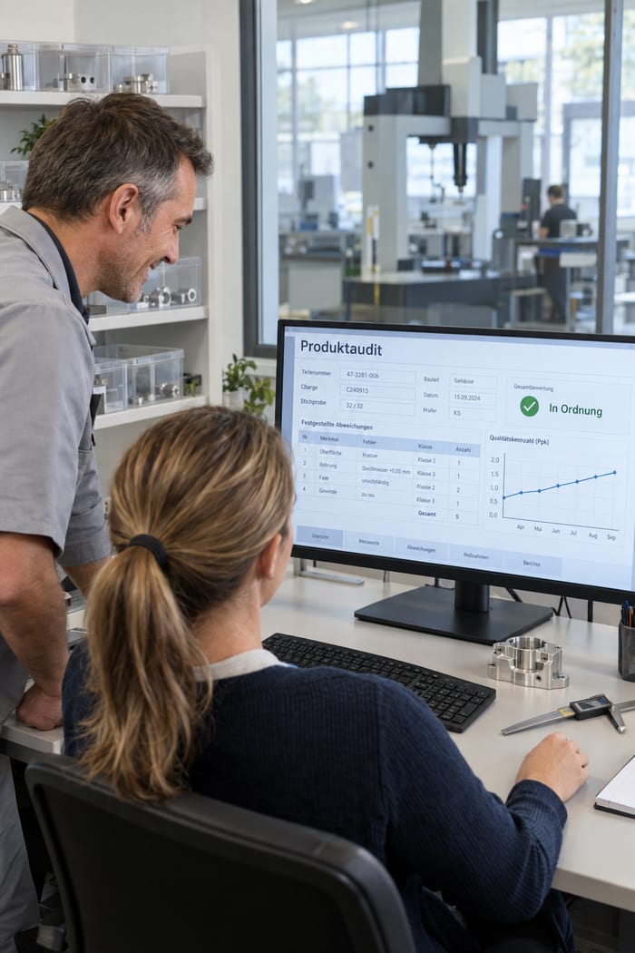 Digitalisierung des Produktaudits
