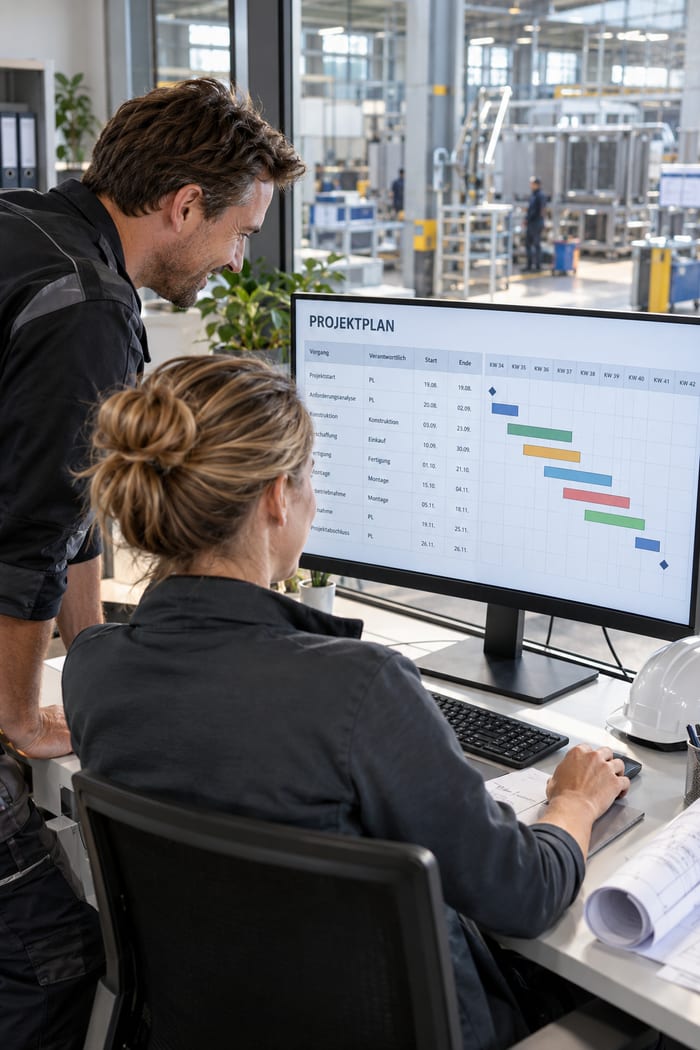 Digitalisierung des Projektplans